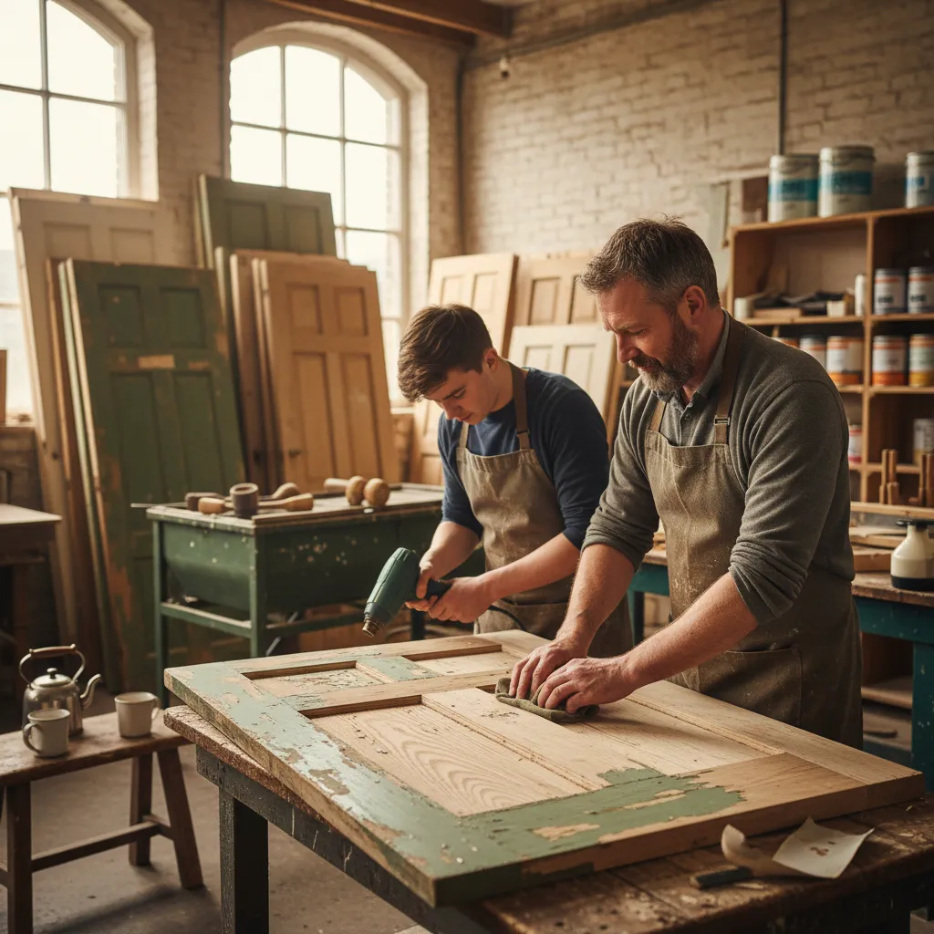 Paint or Wax Stripped Reclaimed Pine Doors: A Craftsman's Guide