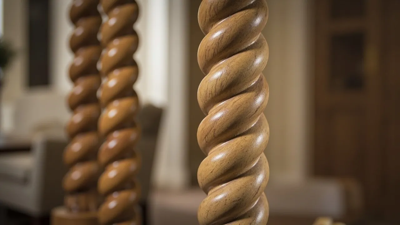 Hand Turned Barley Twist Kitchen Pilaster vs Machine Made