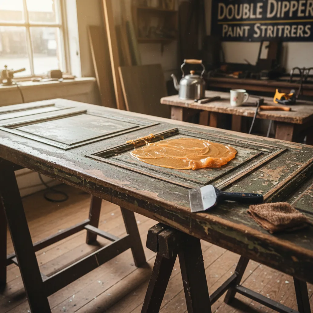 How to strip paint off wood without damaging it — stripping a victorian front door without damaging the wood