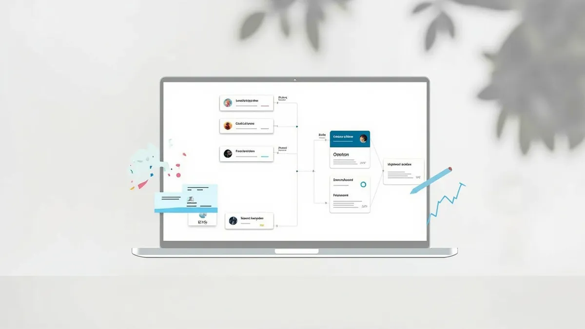 Side-by-side comparison of a CRM sales pipeline and an ERP operations dashboard on a desk