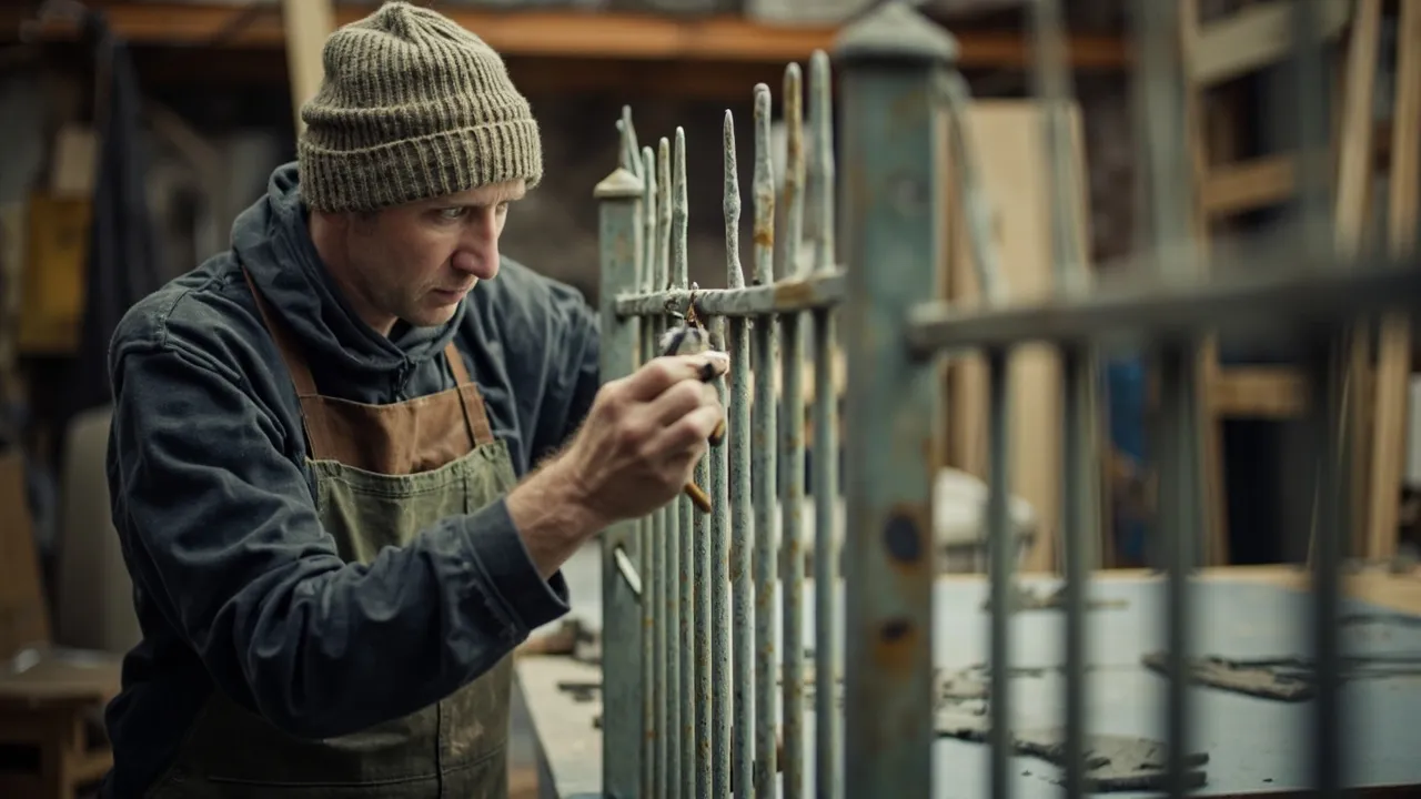 How to Strip Paint from Metal Gates and Railings