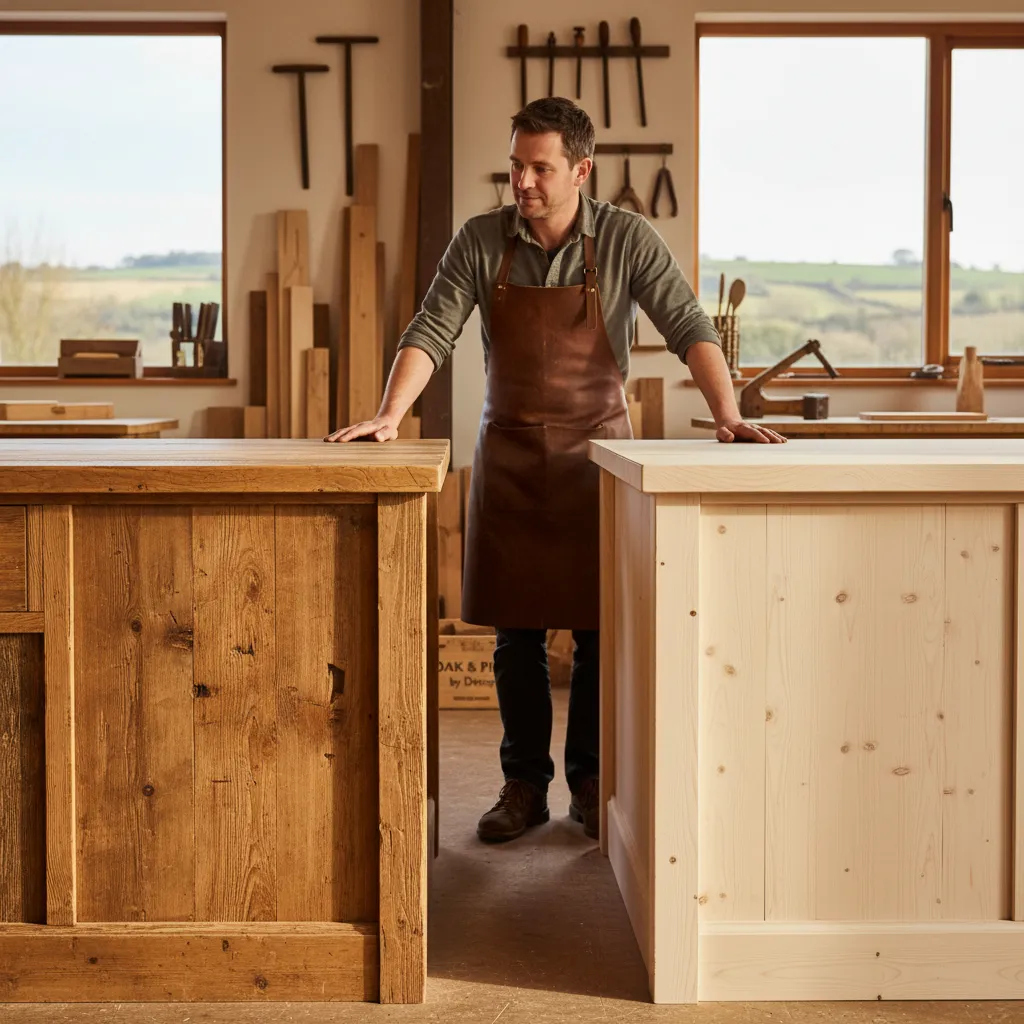 Reclaimed Pine vs New Pine for a Bespoke Kitchen: Honest Guide