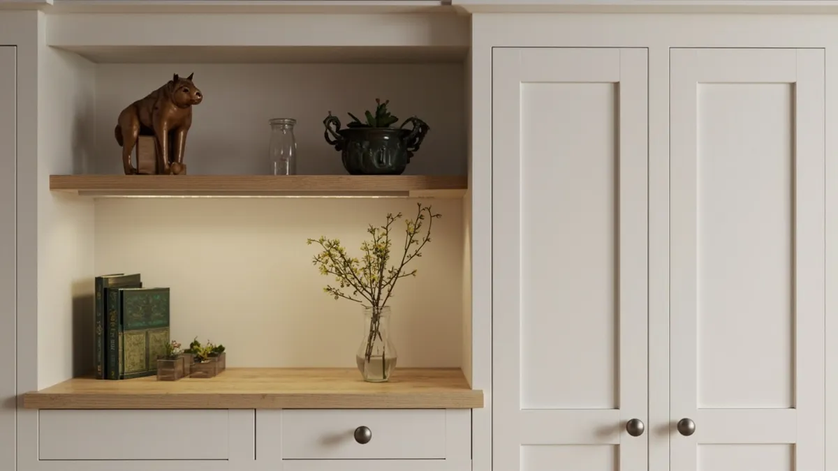 Solid wood vs MDF alcove units for Alcove Cupboards and Shelving Ideas