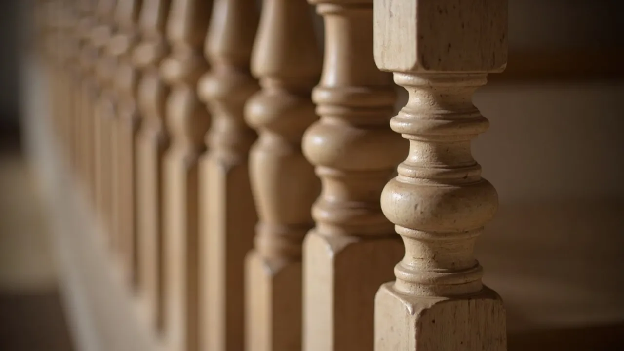 Newel Posts Turned from an Old Photo Sample: A Guide