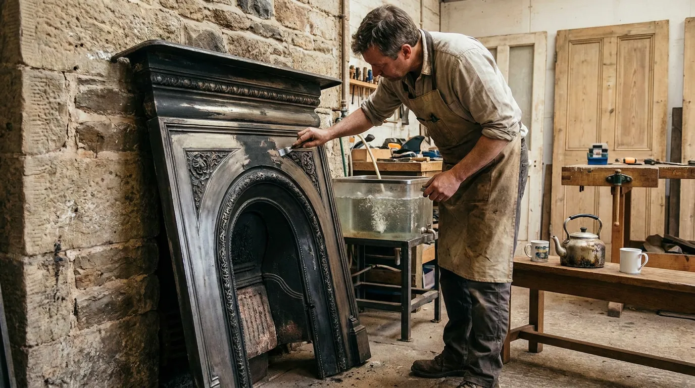 Stripping Paint from Cast Iron Fireplaces: A Guide
